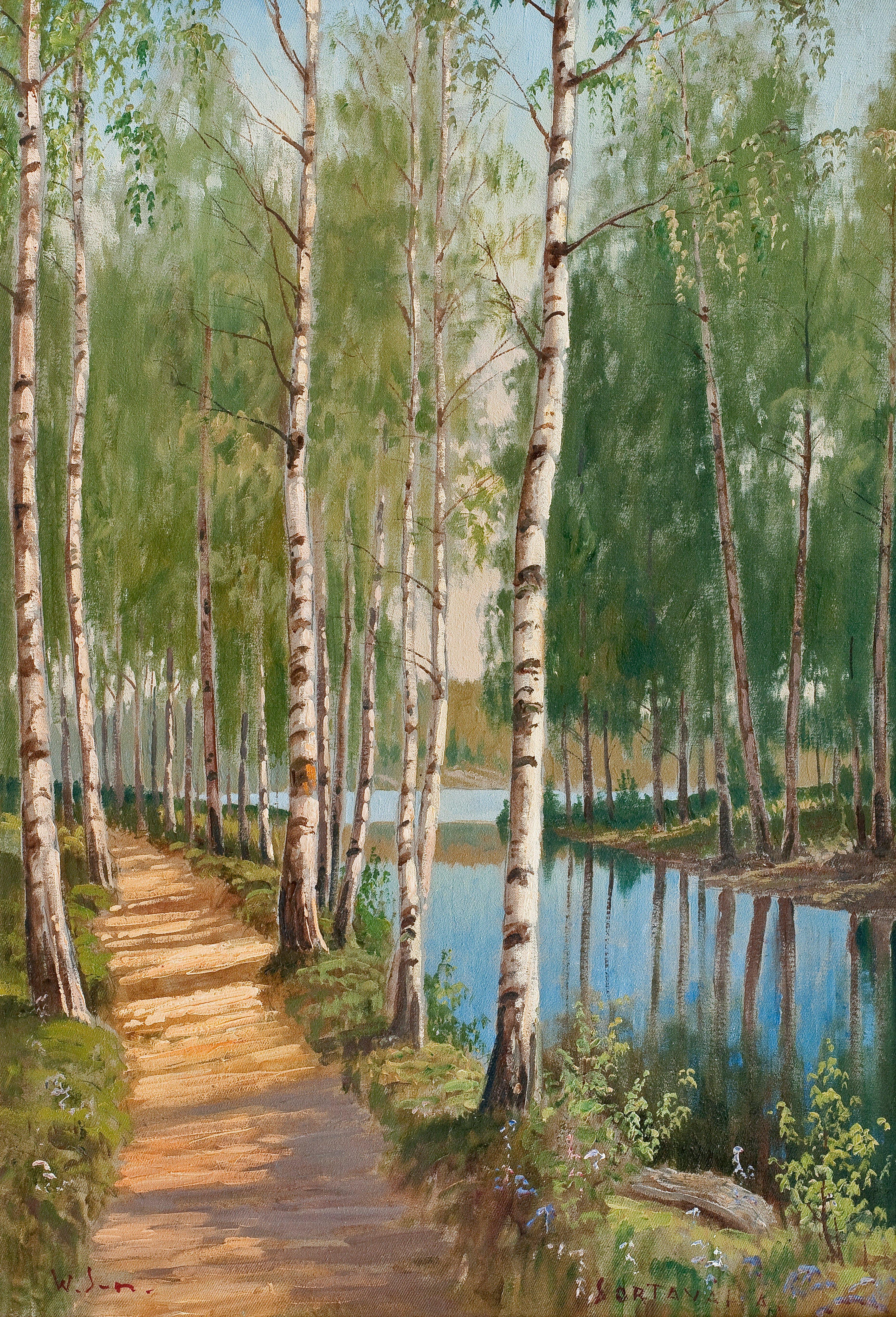 Wille Salonen - A View Of Sortavala.