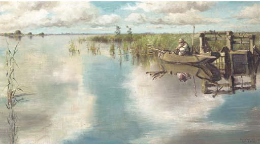 Willelm Elisa Roelofs - The lone fisherman