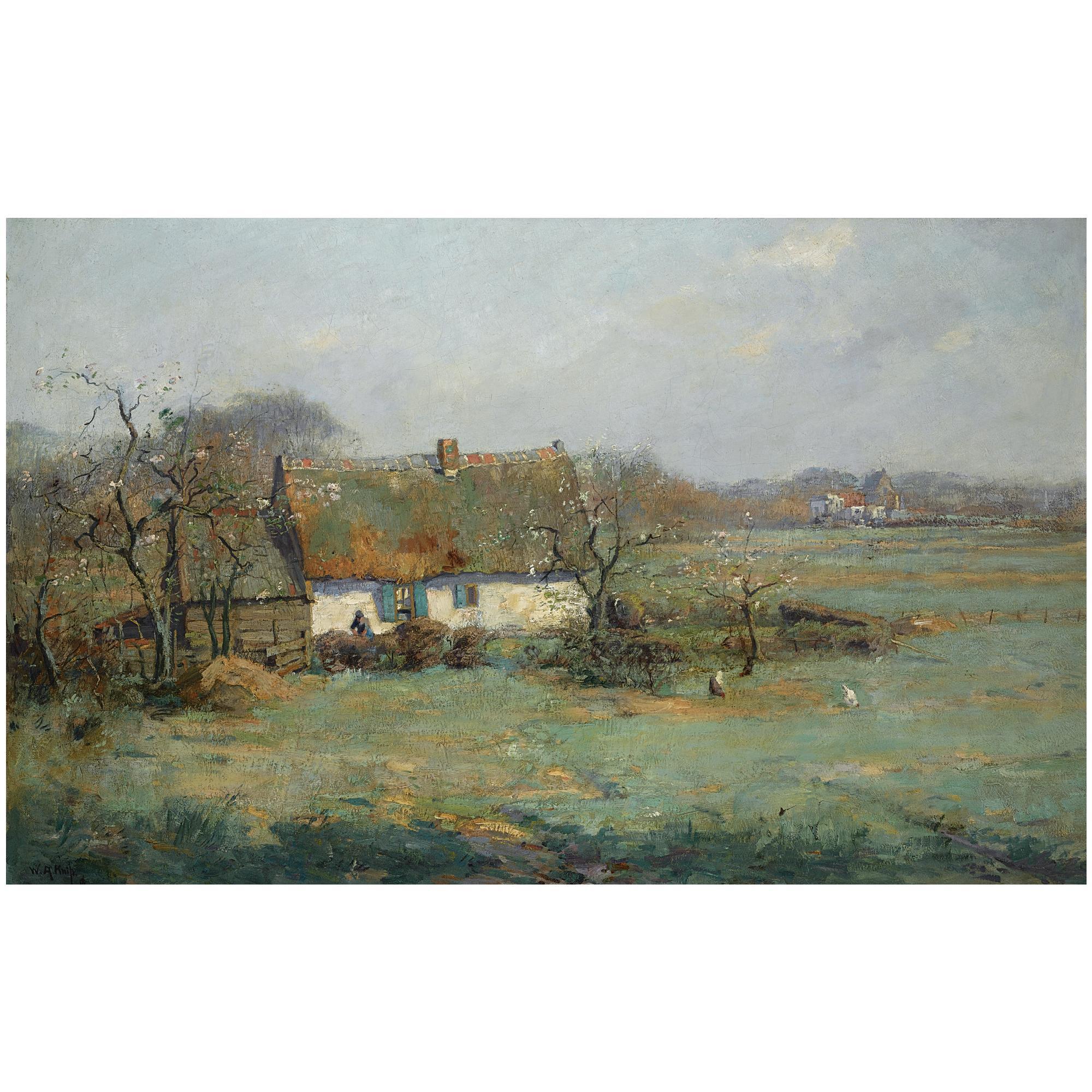 Willem Alexander Knip - Dutch Springtime, Laren