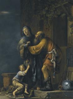 Willem Bartsius - Abraham Pleading With Sarah On Behalf Of Hagar