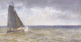 Willem Bastiaan Tholen - A botter at the Zuiderzee