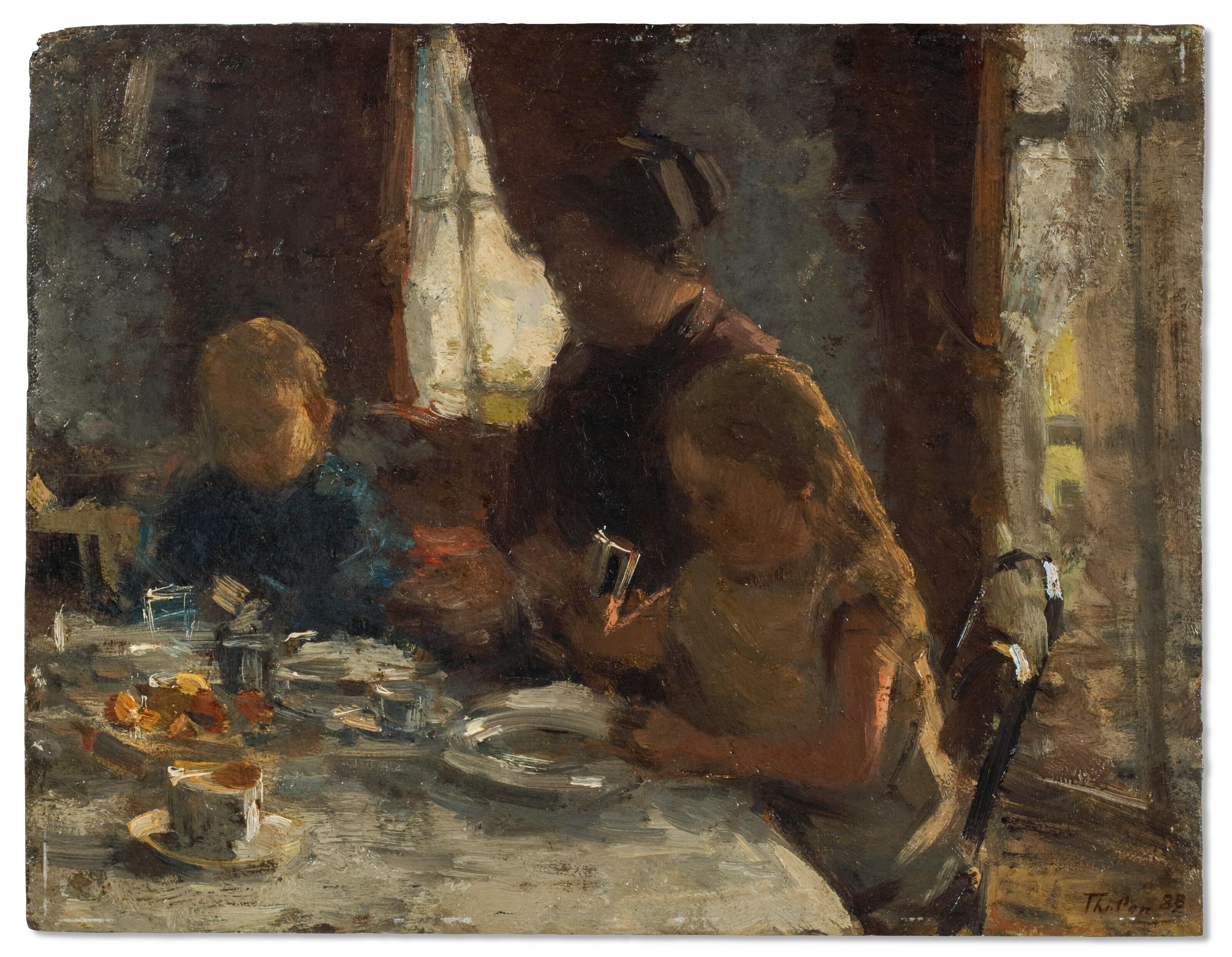 Willem Bastiaan Tholen - A family breakfast