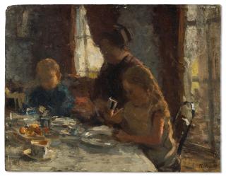 Willem Bastiaan Tholen - A family breakfast