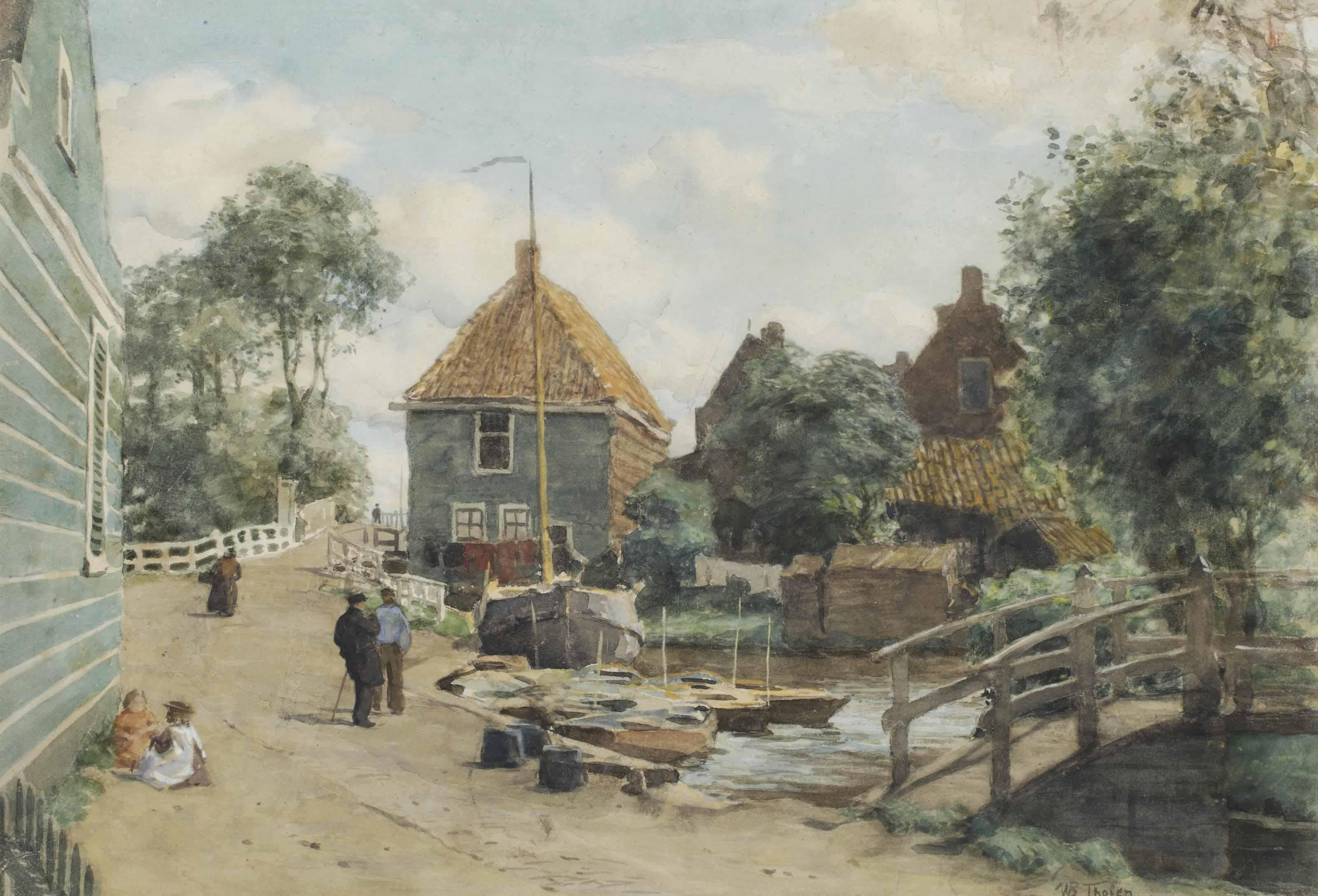 Willem Bastiaan Tholen - A Quiet Afternoon In A Dutch Village
