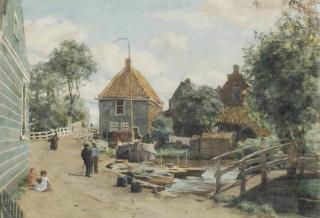 Willem Bastiaan Tholen - A Quiet Afternoon In A Dutch Village