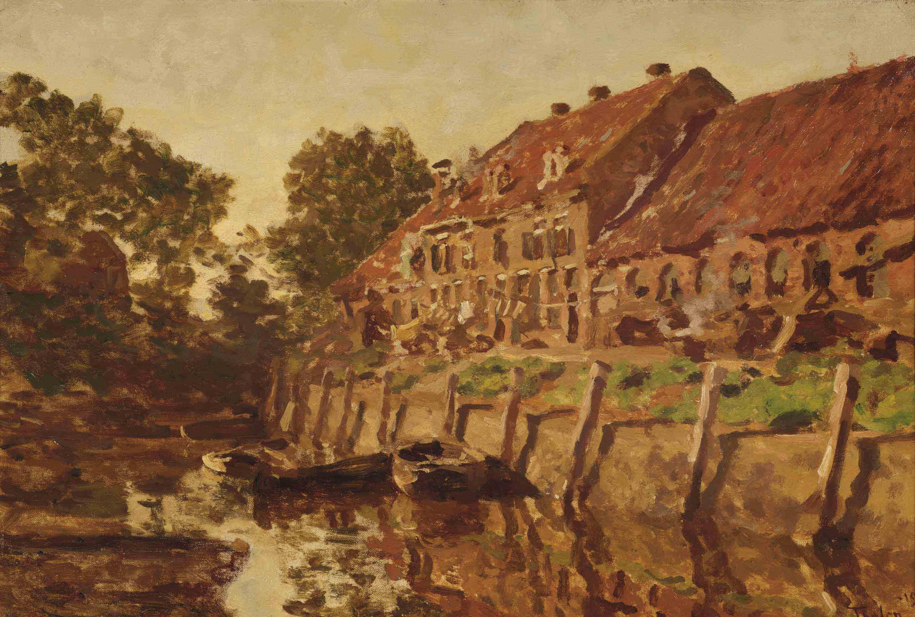 Willem Bastiaan Tholen - Binnenkade te Vollenhoven