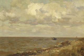 Willem Bastiaan Tholen - Bringing in the eel traps