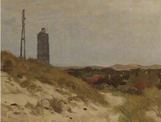 Willem Bastiaan Tholen - De Brandaris, Terschelling - a study