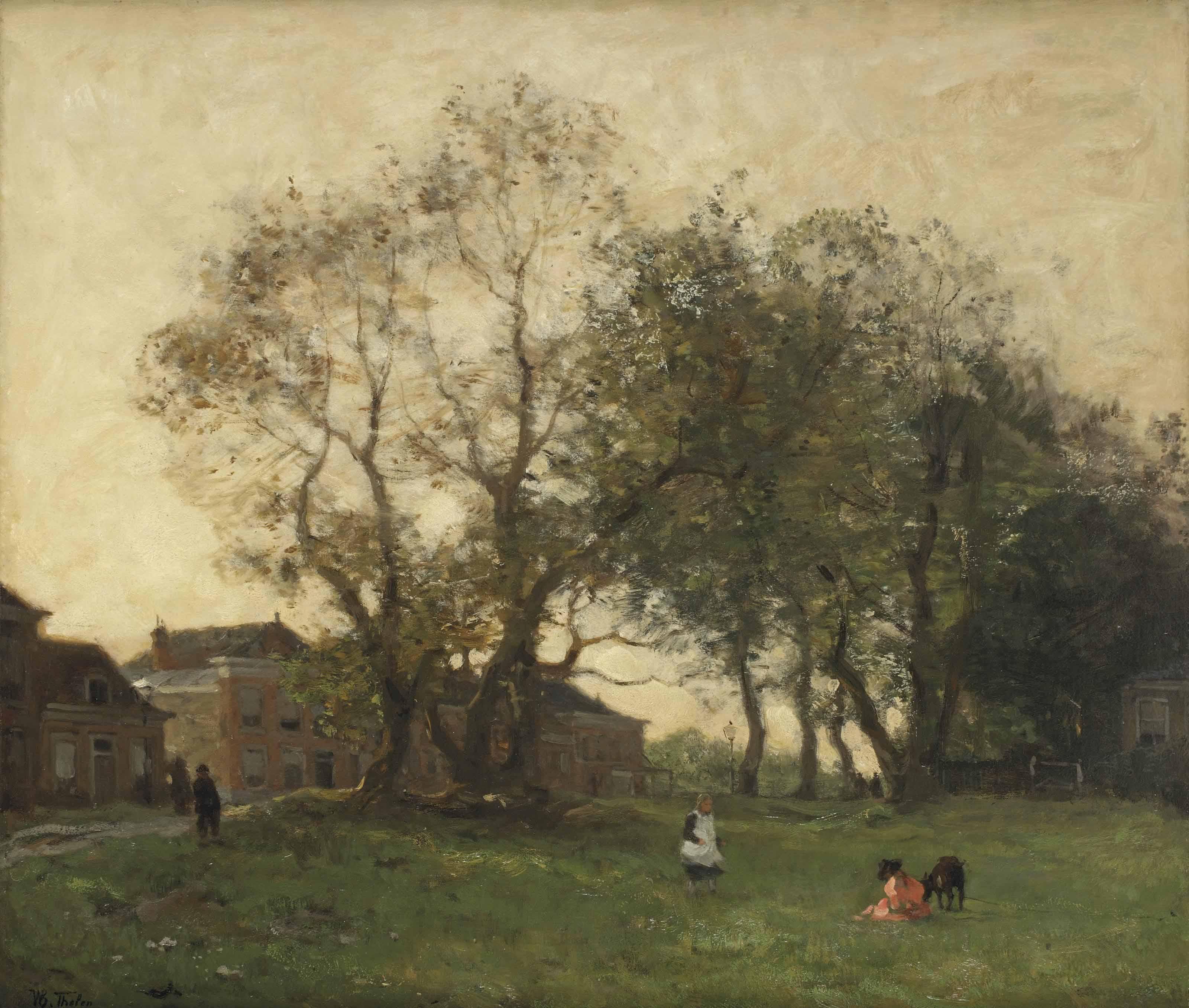Willem Bastiaan Tholen - Playing under the old trees, The Hague