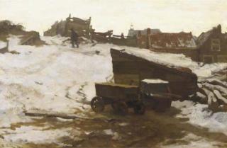 Willem Bastiaan Tholen - Winter: Scheveningen Beach In The Snow