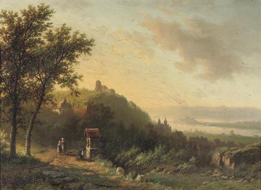 Willem Bodeman - On the outskirts of a riverside town