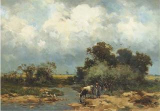 Willem Cornelis Rip - Opkomende bui bij Middelaar