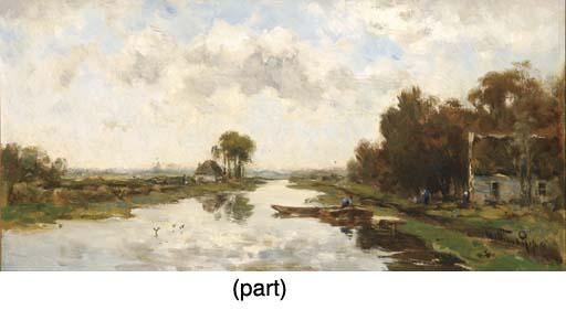 Willem Cornelis Rip - Vaart Bij Reewijk Naar Sluipwijk; Vaart Bij Reewijk, Gouda