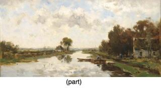 Willem Cornelis Rip - Vaart Bij Reewijk Naar Sluipwijk; Vaart Bij Reewijk, Gouda