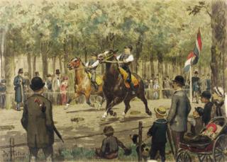 Willem De Famars Testas - Nederlandsche Harddraverij In De Maliebaan Te Utrecht