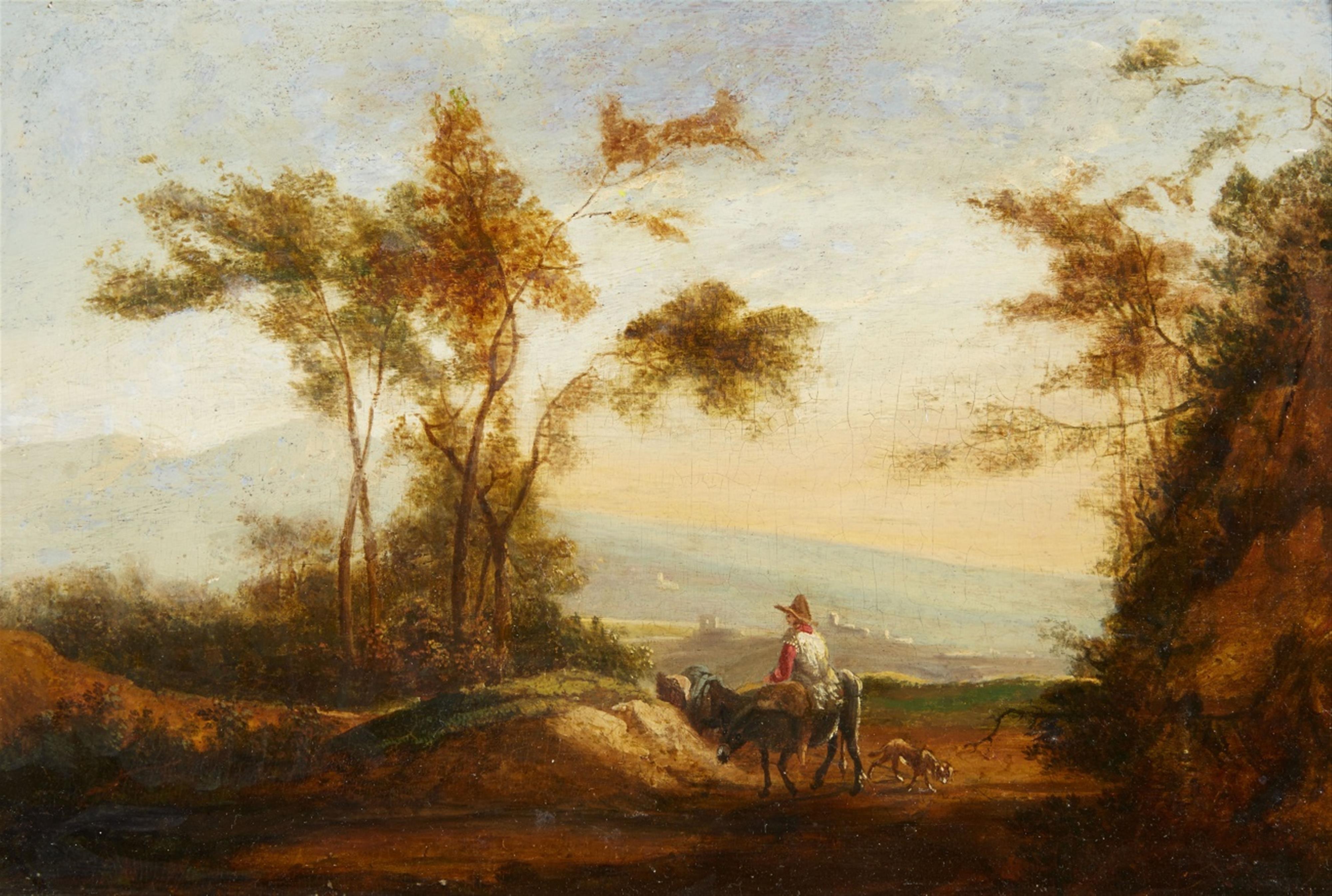Willem de Heusch - Südliche Landschaft mit Hirten