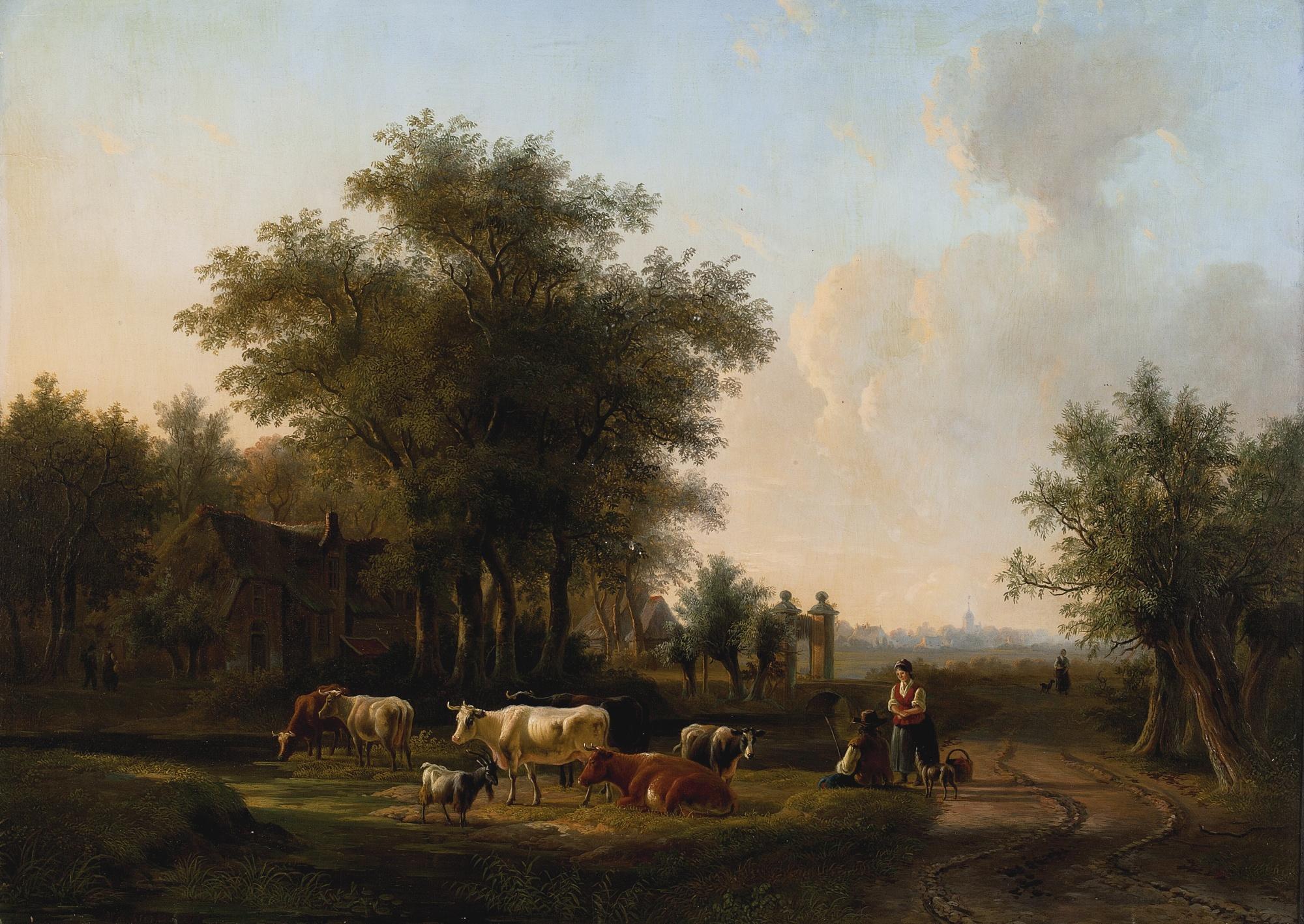 Willem De Klerk - Outskirts Of The Farm, Old Holland