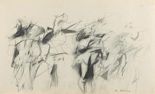 Willem De Kooning - Five Womensigned; Graphite On Paper. Executed In 1952.