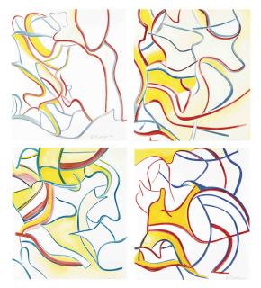 Willem de Kooning - Quatre Lithographies, Editions de la Différence, Paris, 1986