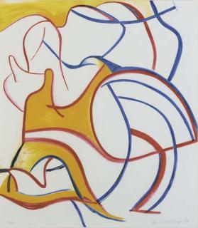 Willem de Kooning - Quatre Lithographies: One Plate