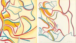 Willem de Kooning - Quatre Lithographs: Two Plates
