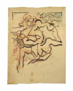 Willem De Kooning - Sans titre (Figure of a Woman)