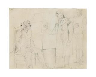 Willem De Kooning - Three Studies Of Men