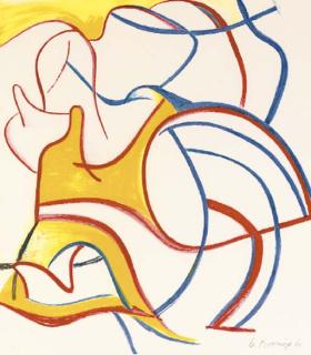 Willem de Kooning - Untitled [Quatre Lithographies]: One Plate