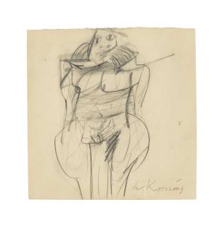 Willem De Kooning - Untitled (Woman)