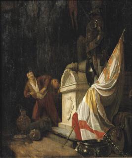 Willem De Poorter - An Allegory of Vanitas: The desecration of a tomb