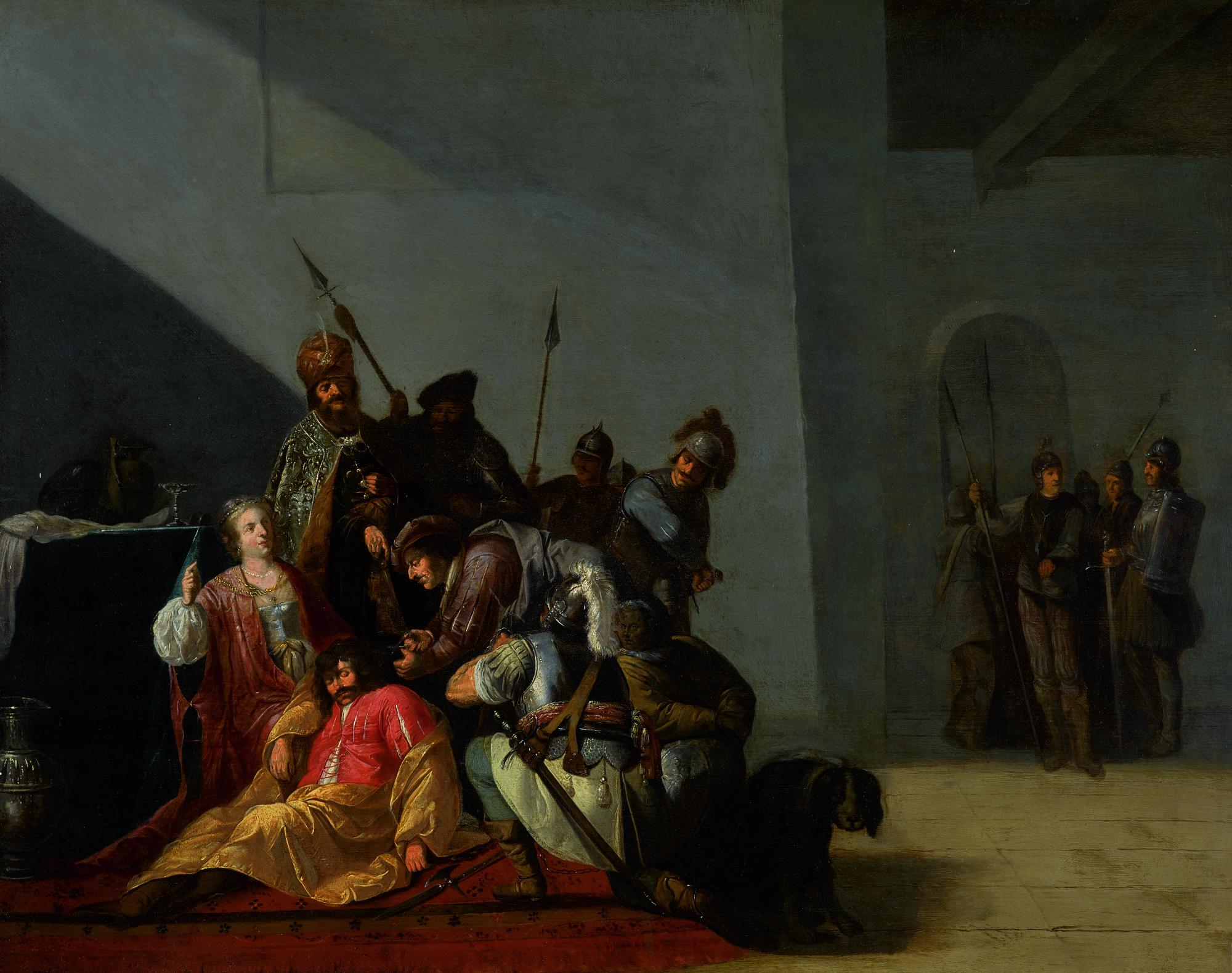 Willem De Poorter - Delilah Giving Orders To Cut Samson\'S Hair