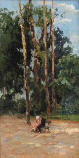 Willem de Zwart - A couple on a bench