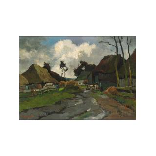 Willem de Zwart - A Peasant Woman Near A Farm