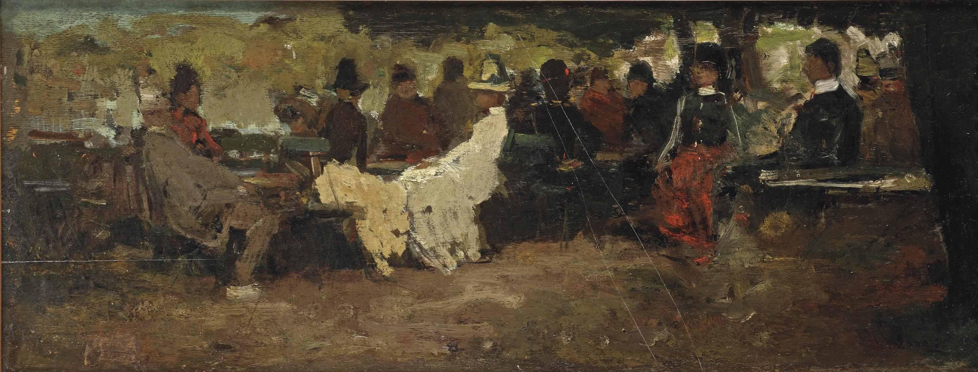 Willem de Zwart - An afternoon in the tea garden