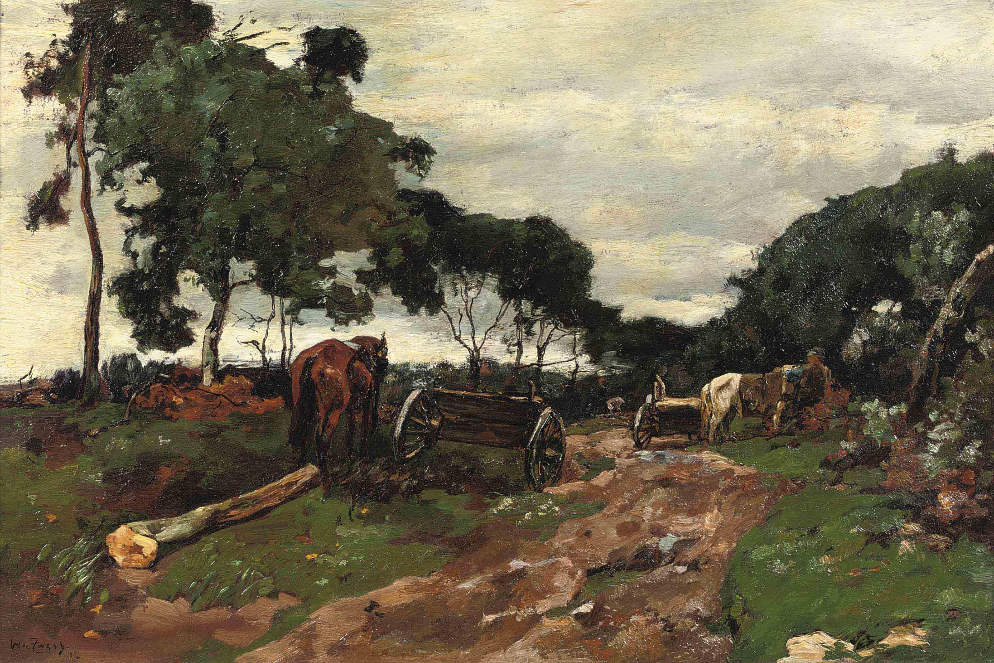 Willem de Zwart - Gathering wood