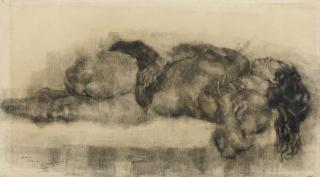 Willem Dooijewaard - Reclining Balinese nude