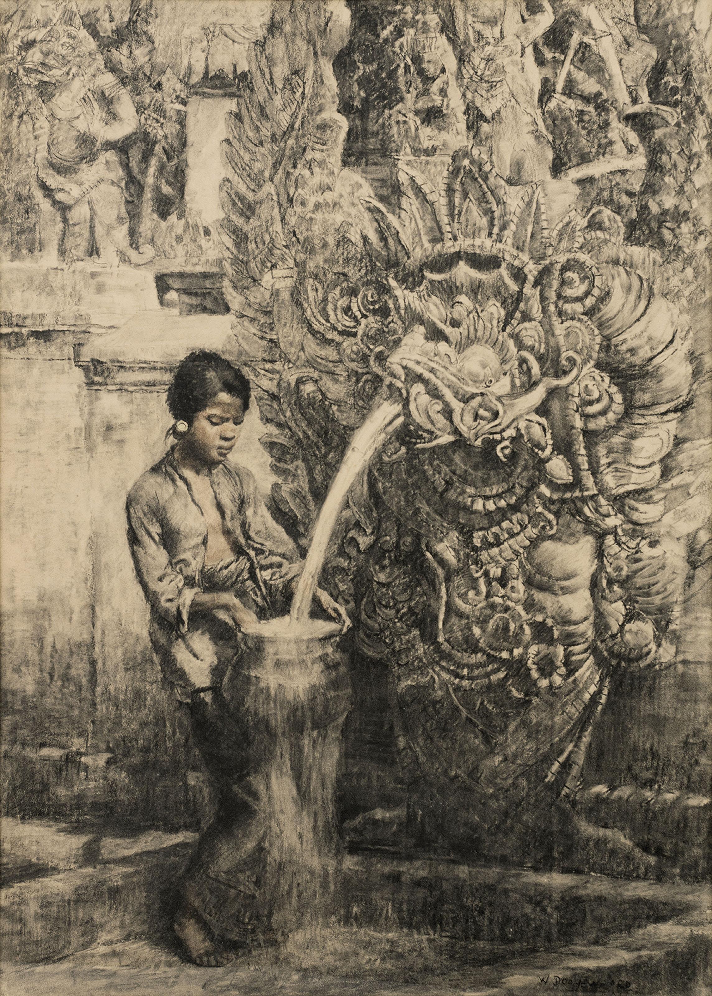 Willem Dooyewaard - Balinese Woman at the Spring