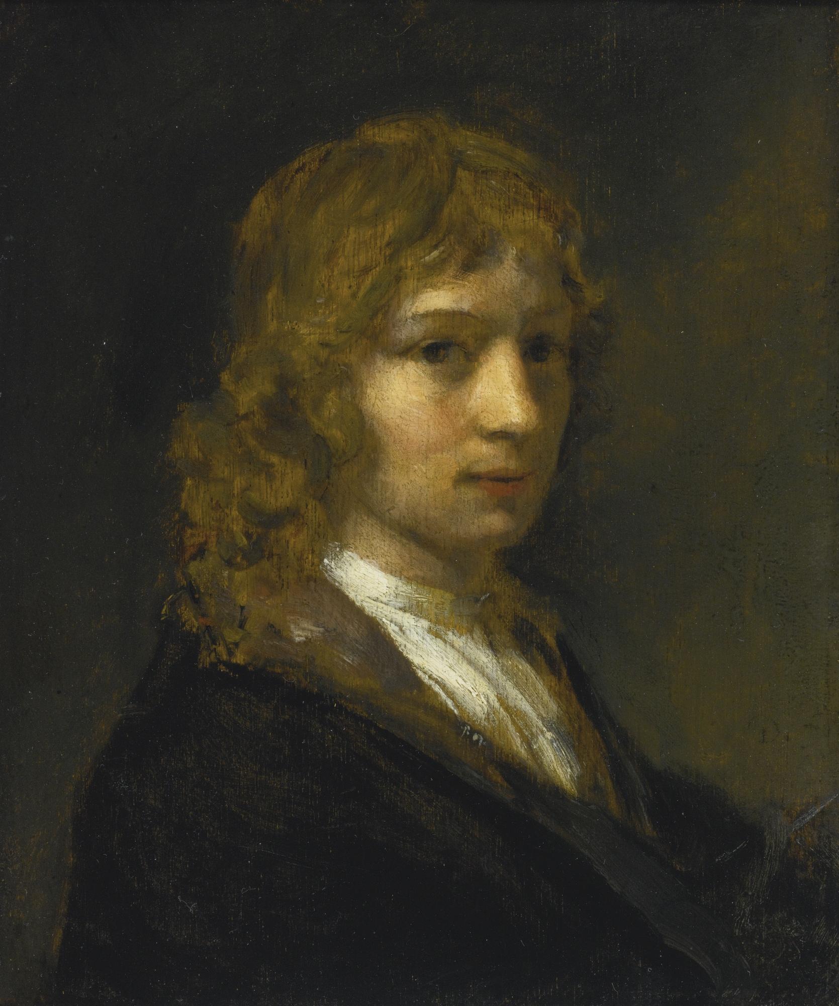 Willem Drost - Self Portrait As A Young Man, Head And Shoulders