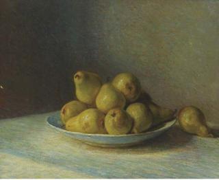Willem Ferdinand Abraham Isaac Vaarzon Morel - Pears on a plate