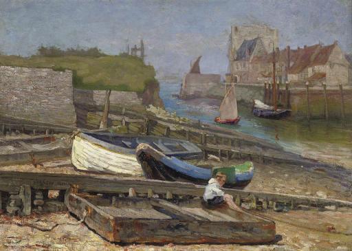 Willem Ferdinand Vaarzon Morel - The harbour of Veere