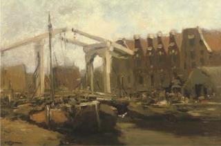 Willem George Frederik Jansen - A View of The Prinseneiland, Amsterdam