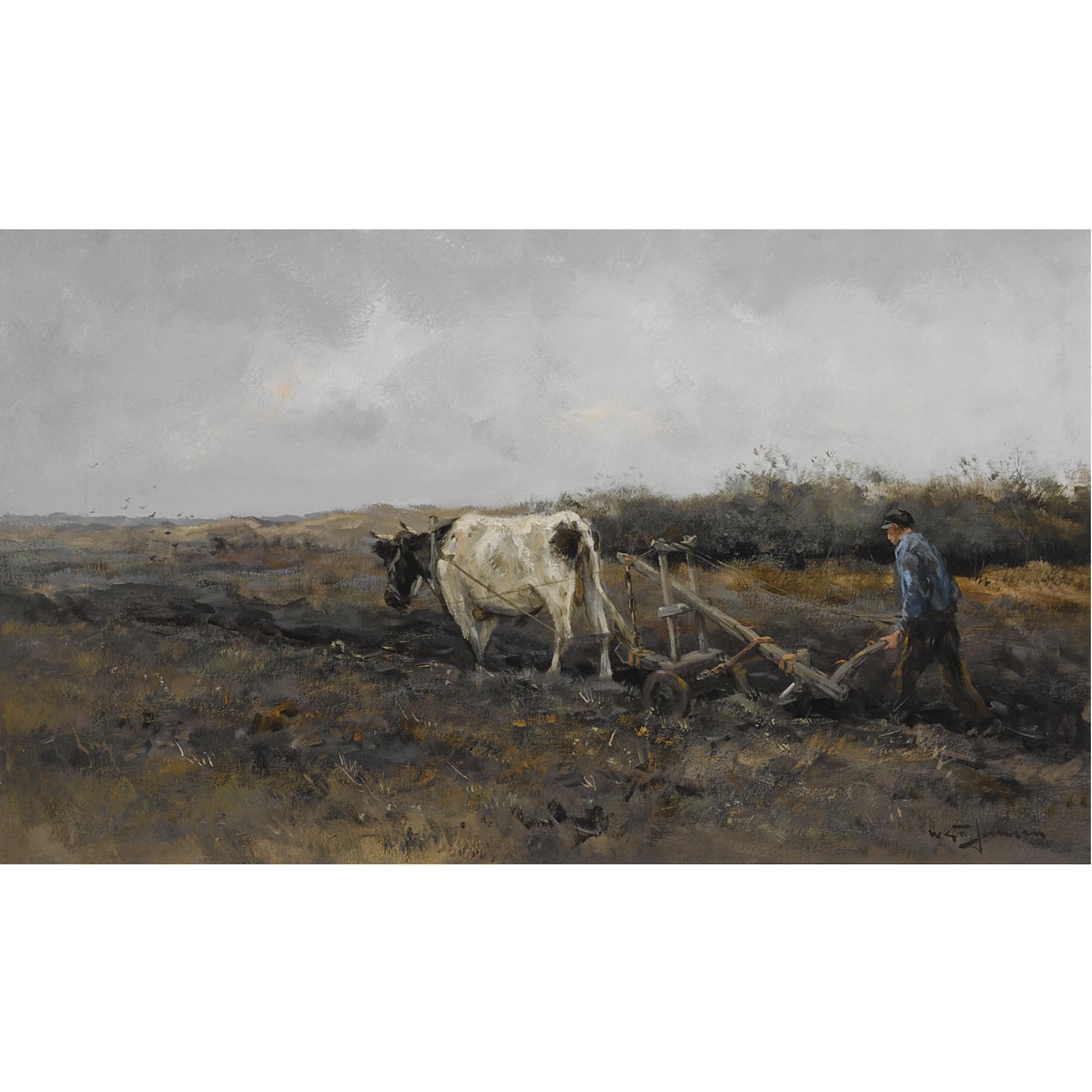 Willem George Frederik Jansen - Ploughing The Fields