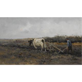 Willem George Frederik Jansen - Ploughing The Fields