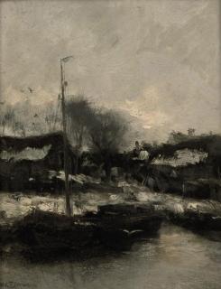 Willem George Frederik Jansen - Scheepswerf te Harlingen: ship wharf in Harlingen