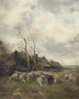 Willem George Frederik Jansen - Tending to the sheep