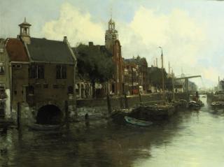Willem George Frederik Jansen - The Aelbrechtskolk in Delfshaven, Rotterdam