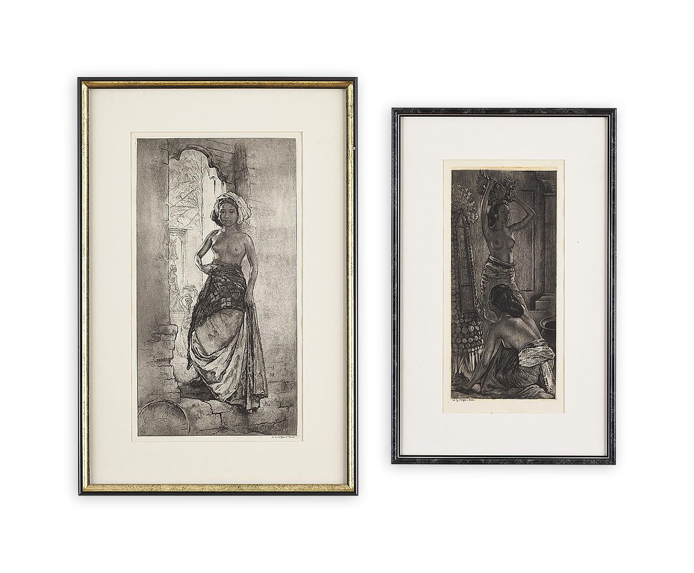 Willem Gerard Hofker - A Pair Of Lithographs