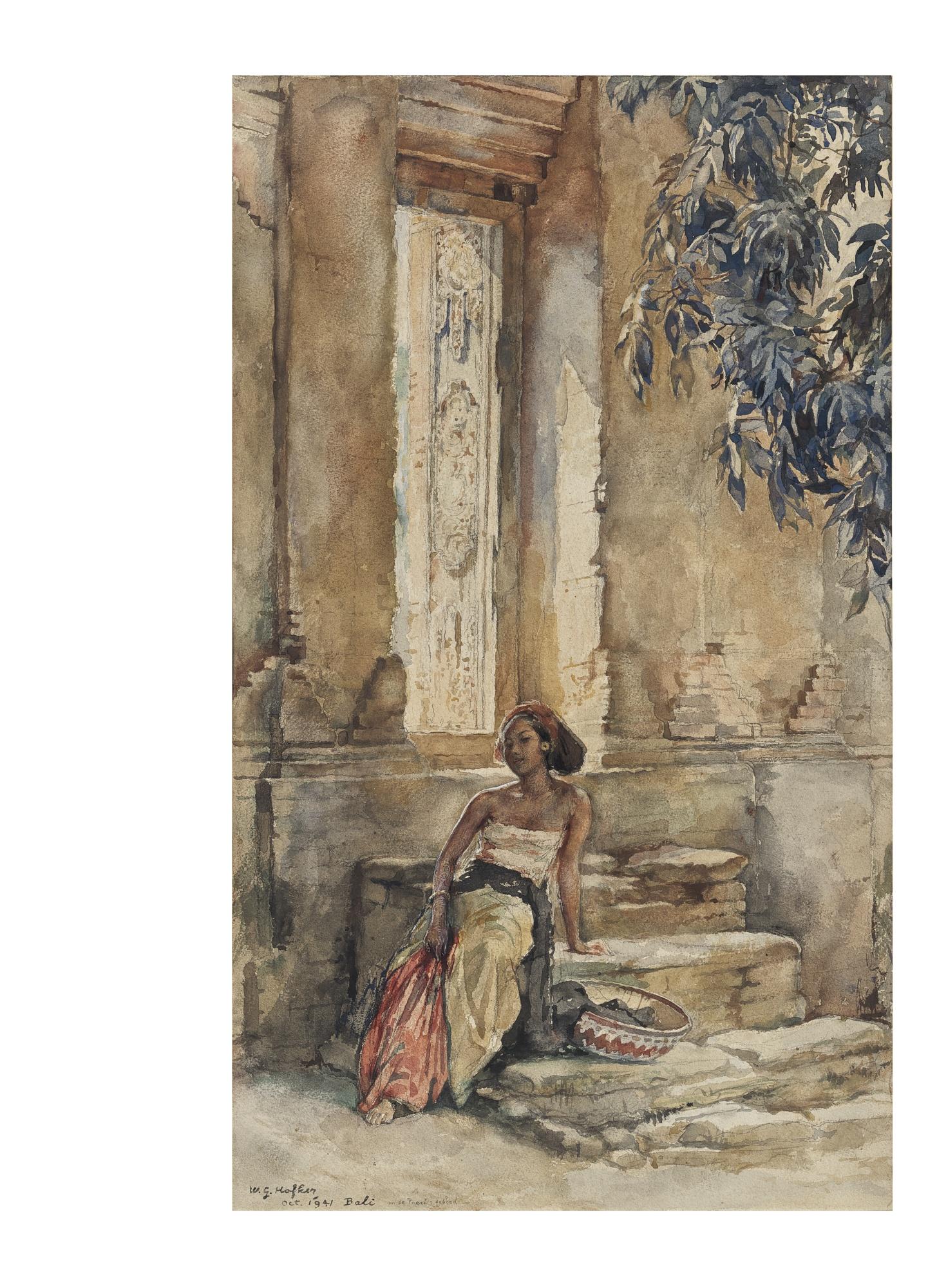 Willem Gerard Hofker - In The Puri Ubud, The Ubud Palace 