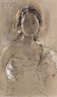 Willem Gerard Hofker - Portrait of Anak Agoeng Ngoerah