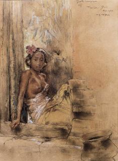 Willem Gerard Hofker - Portrait of Gusti Compian